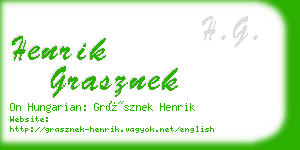 henrik grasznek business card